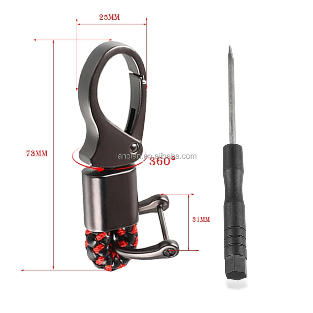 Rope Keyring Metal Keychain For Bikes And Cycles