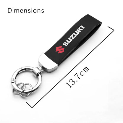 Leather Car Keychain