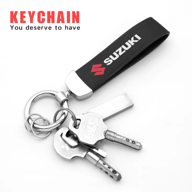 Leather Car Keychain