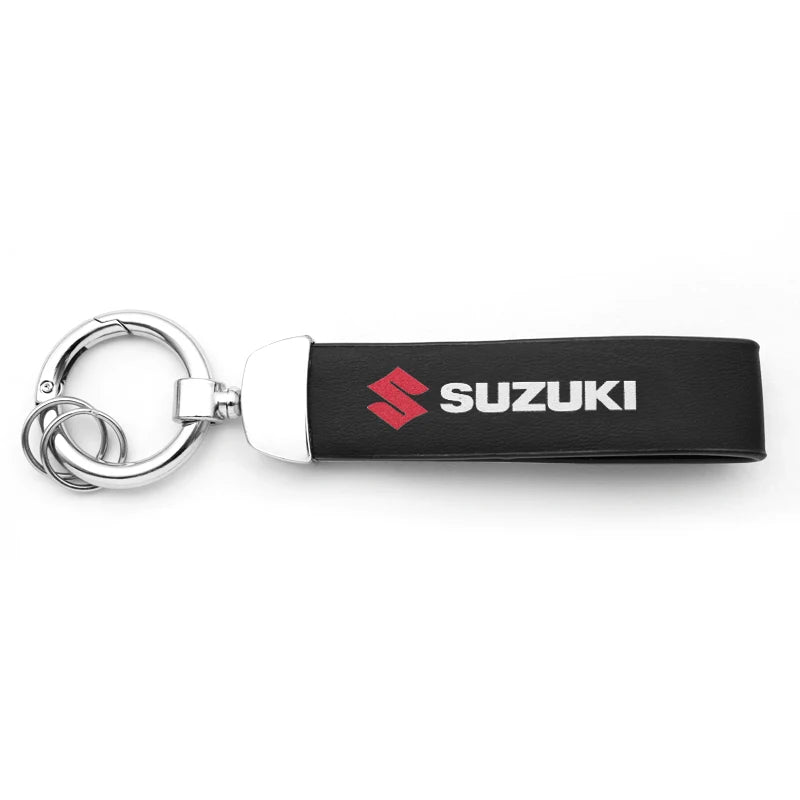 Leather Car Keychain
