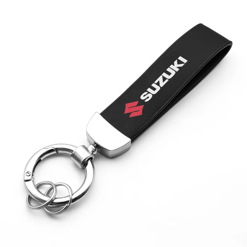 Leather Car Keychain