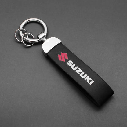 Leather Car Keychain